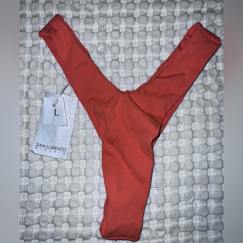 San Lorenzo thong bikini bottom orange large